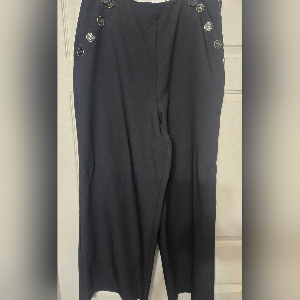 Elegant Black Button-Accent Women's Dress Pants By Torrid